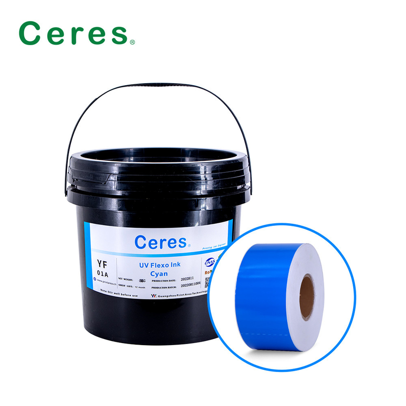 UV Flexo Ink CMYK Và Màu sắc Panton Cho in nhãn