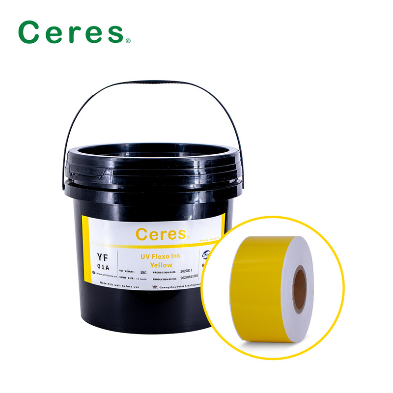 UV Flexo Ink CMYK Và Màu sắc Panton Cho in nhãn