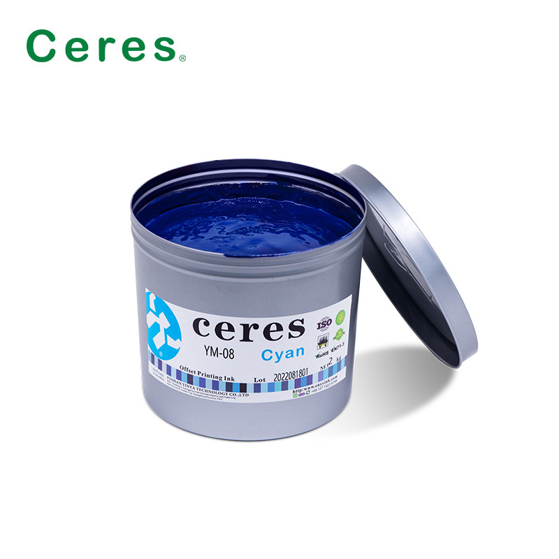 Offset Tin Ink kim loại Mực trang trí cho 3 miếng có thể sấy khô
