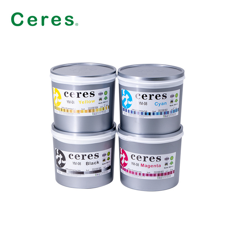 Offset Tin Ink kim loại Mực trang trí cho 3 miếng có thể sấy khô