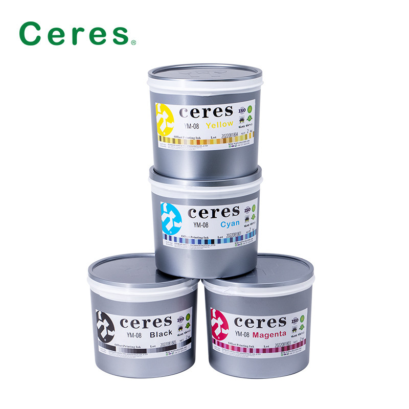 Offset Tin Ink kim loại Mực trang trí cho 3 miếng có thể sấy khô