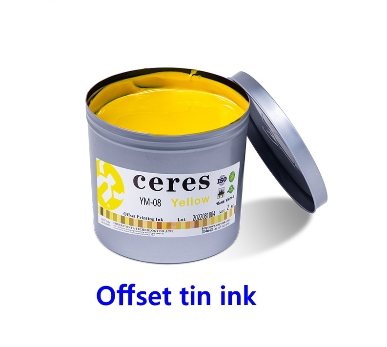 Offset Tin Ink kim loại Mực trang trí cho 3 miếng có thể sấy khô