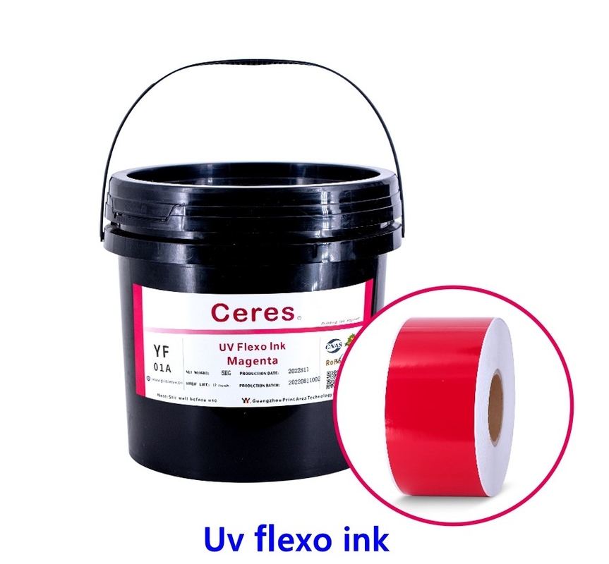 UV Flexo Ink CMYK Và Màu sắc Panton Cho in nhãn