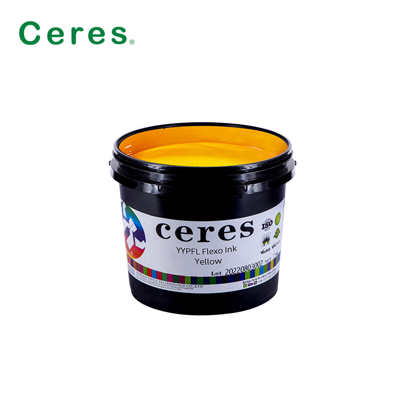 Màu CMYK YYPFL Flexo Ink cho ruy băng vải dệt