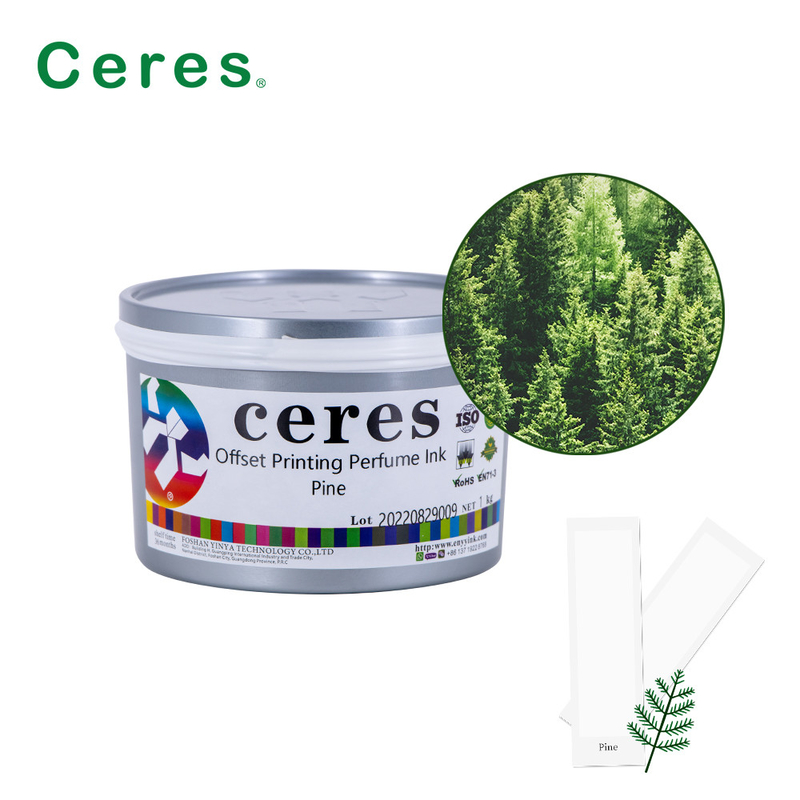 Ceres Offset Printing Mực nước hoa Rượu Pine Hương vị Màu sắc trong suốt