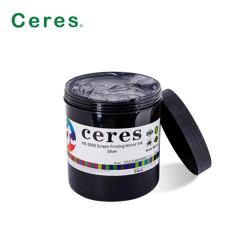 1Kg / Can Security Screen Printing Ink Mirror Màu bạc và vàng