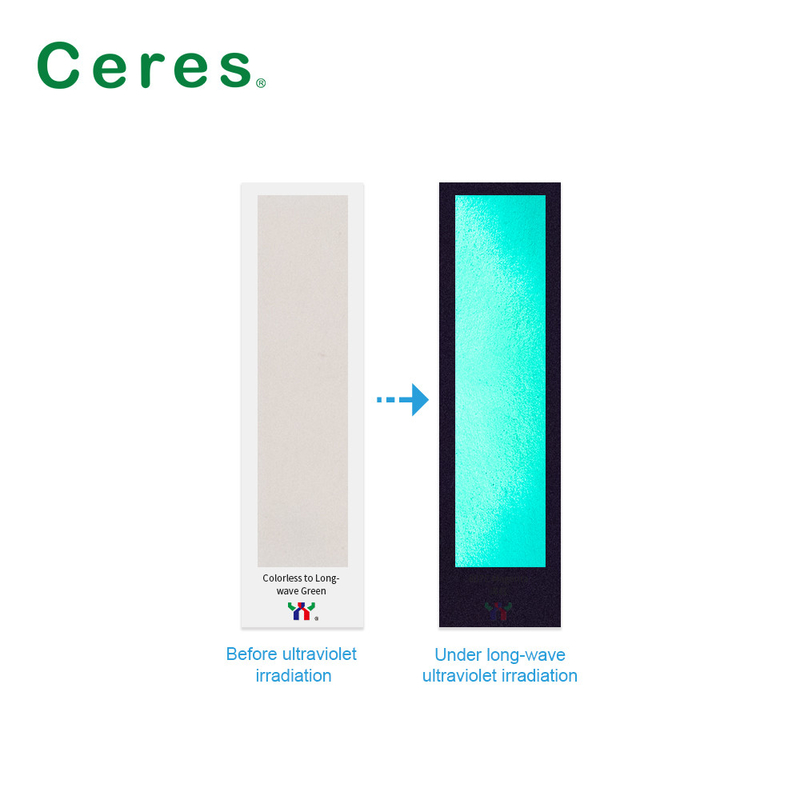 800nm Ceres UV Mực vô hình Không màu đến xanh lá cây Khô bình thường