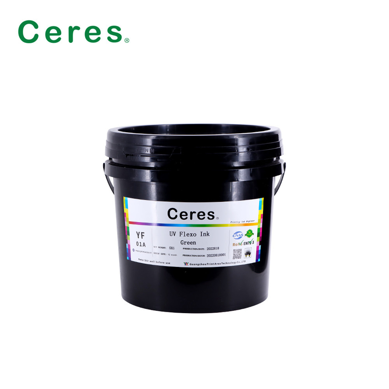 Rohs Green UV Flexo Ink Panton Color cho giấy và nhựa