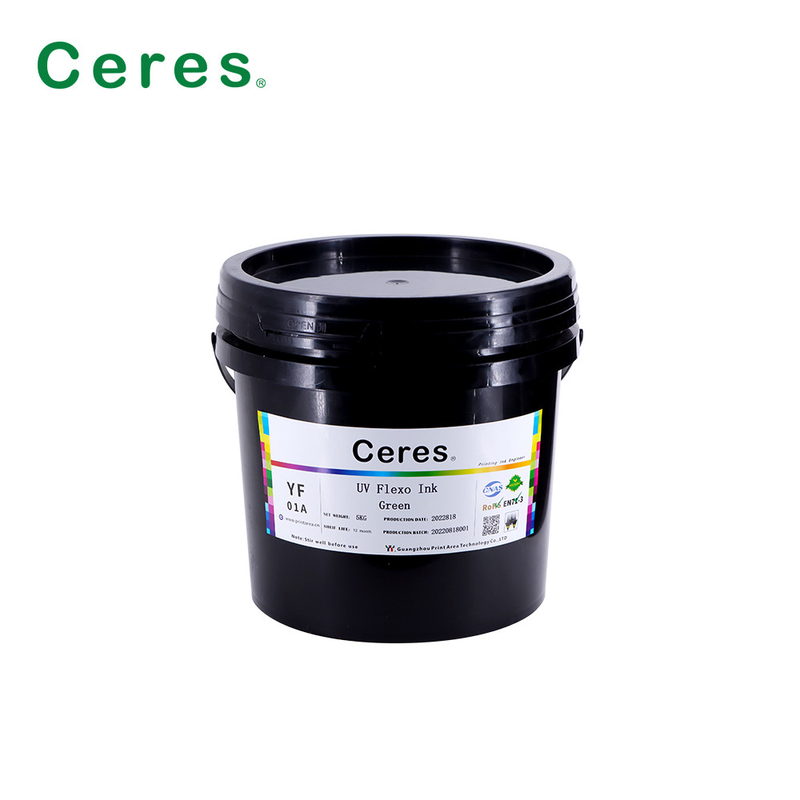 Rohs Green UV Flexo Ink Panton Color cho giấy và nhựa