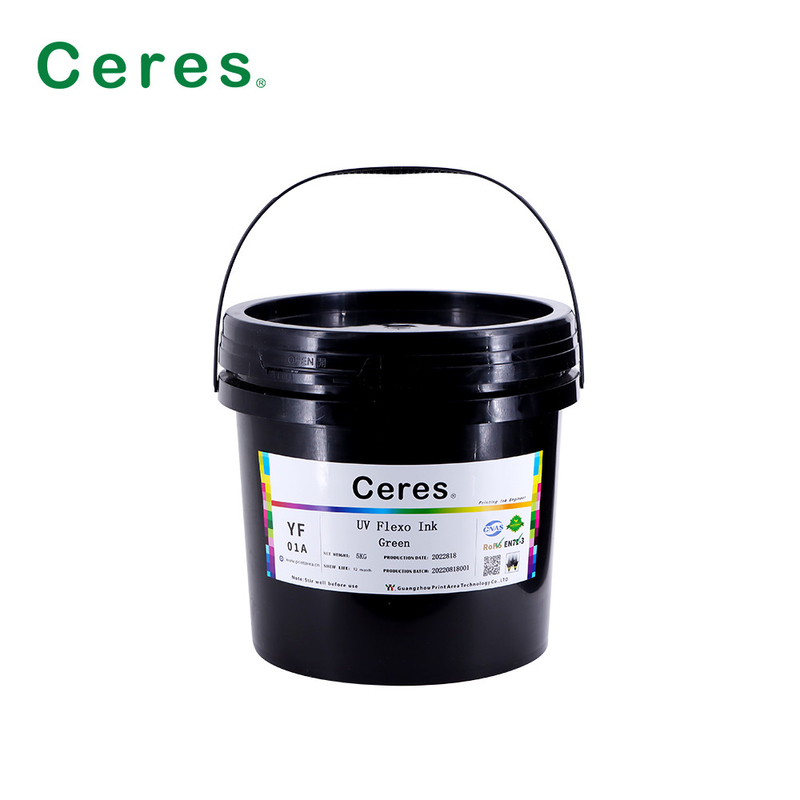 Rohs Green UV Flexo Ink Panton Color cho giấy và nhựa