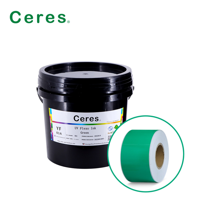 Rohs Green UV Flexo Ink Panton Color cho giấy và nhựa