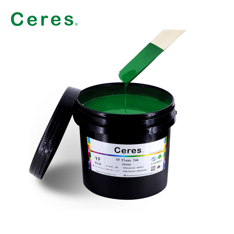 Rohs Green UV Flexo Ink Panton Color cho giấy và nhựa