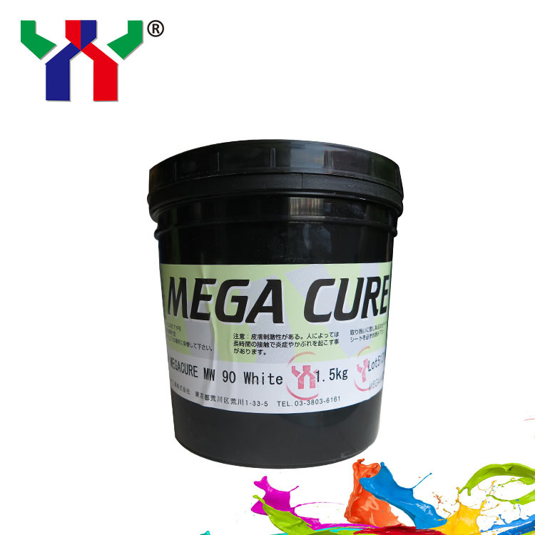 Mực màu trắng Offset 1kg Can UV Curing Printing Ink Msds NW90 Khô nhanh