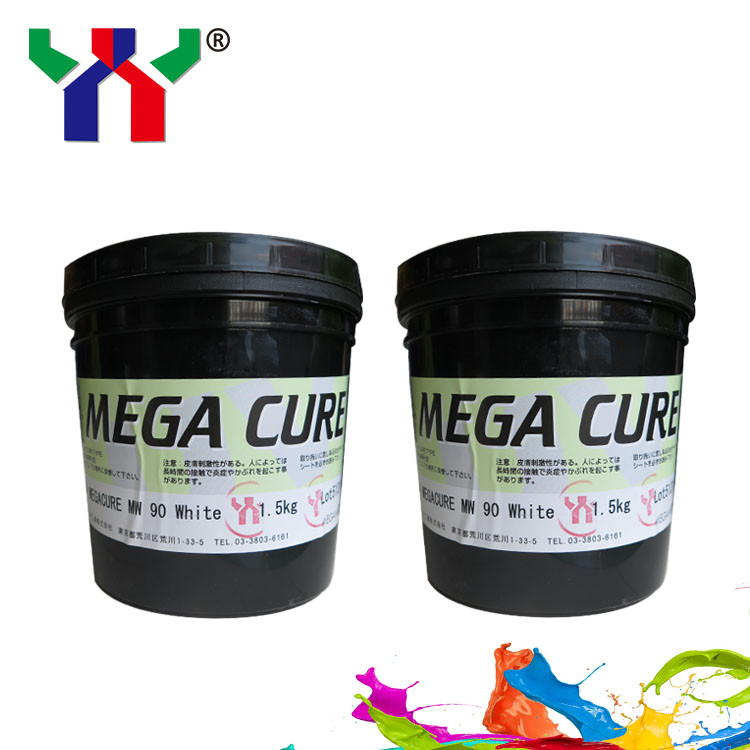 Mực màu trắng Offset 1kg Can UV Curing Printing Ink Msds NW90 Khô nhanh