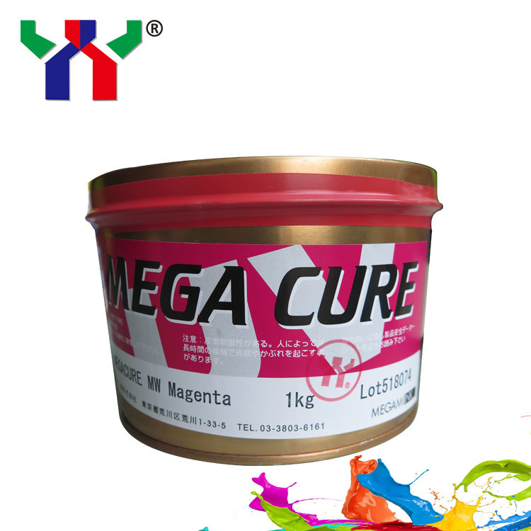 Megami Mega Cure UV Offset Ink CMYK Mực khô nhanh cho in nhựa