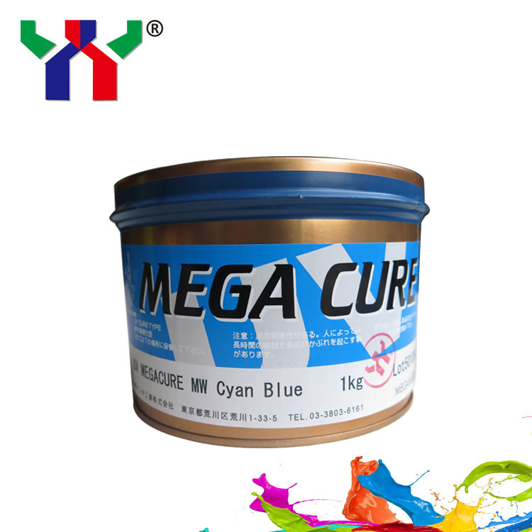 Megami Mega Cure UV Offset Ink CMYK Mực khô nhanh cho in nhựa