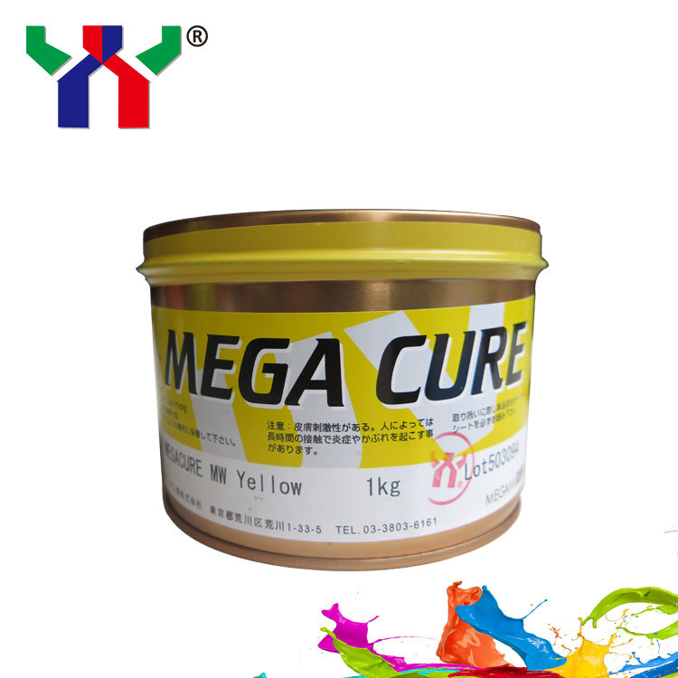 Megami Mega Cure UV Offset Ink CMYK Mực khô nhanh cho in nhựa