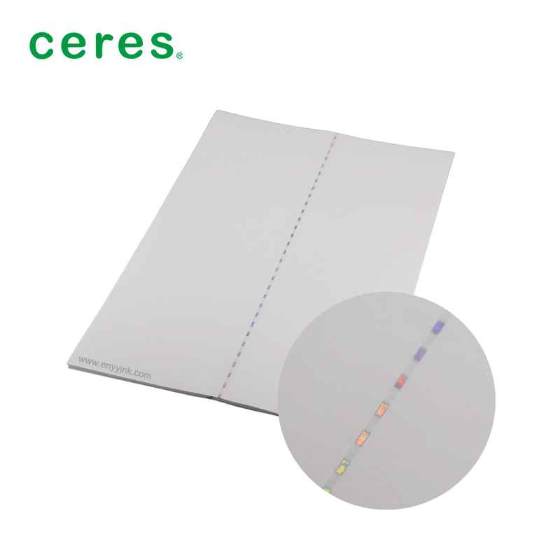 120 gram giấy bảo mật A4 với cửa sổ mở sợi màu sắc
