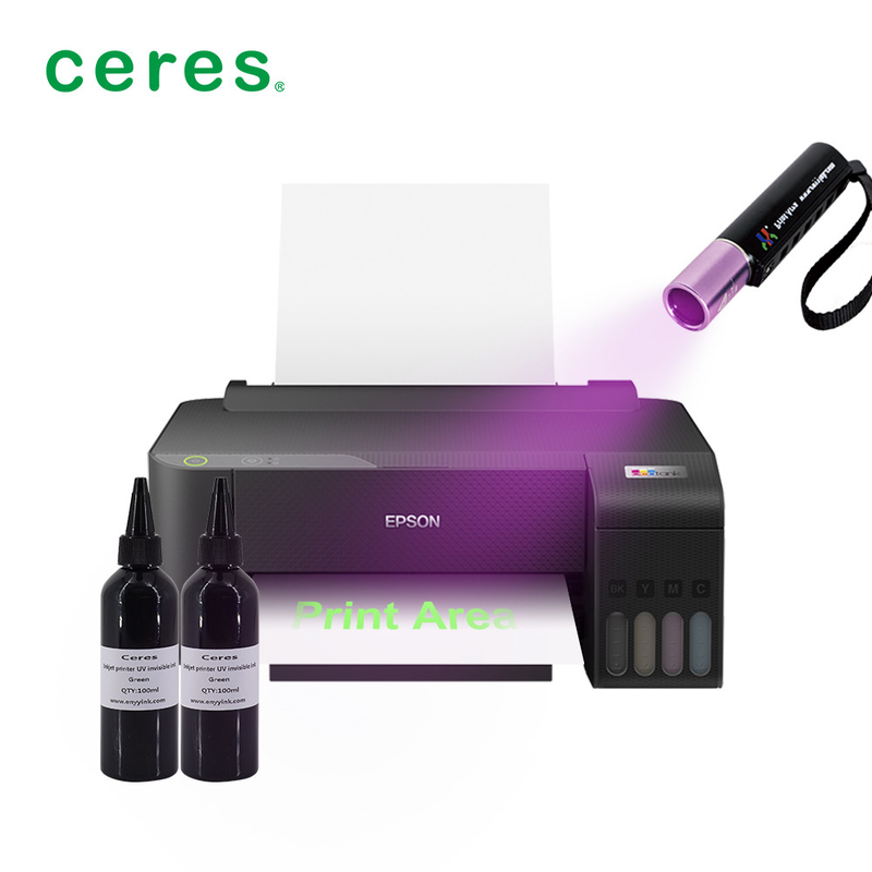 Máy in tia màu CMYK cho mực vô hình UV