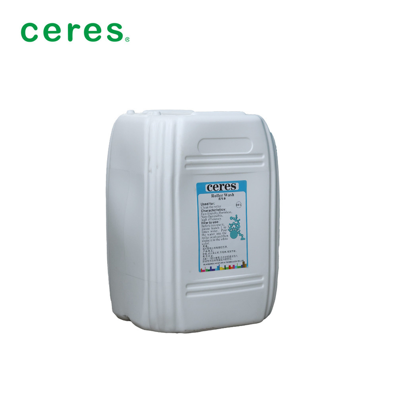 18L Barrel nhựa chăn và cuộn rửa UV mực Offset cao su chăn dựa trên nước