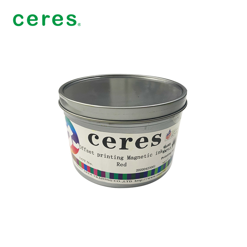 Mực in từ tính Offset Màu đỏ 1Kg / có thể khô bình thường
