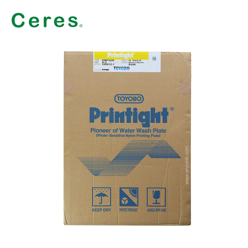 KM73GR Flexo in ấn đĩa rửa nước Toyobo Printtight nhựa tấm A2 kích thước