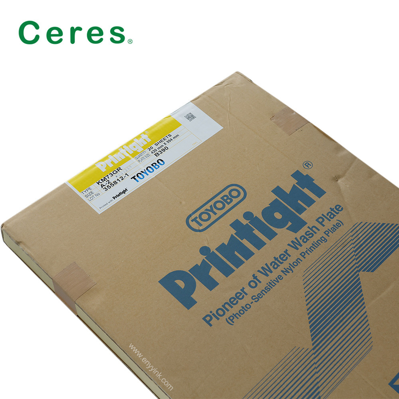 KM73GR Flexo in ấn đĩa rửa nước Toyobo Printtight nhựa tấm A2 kích thước