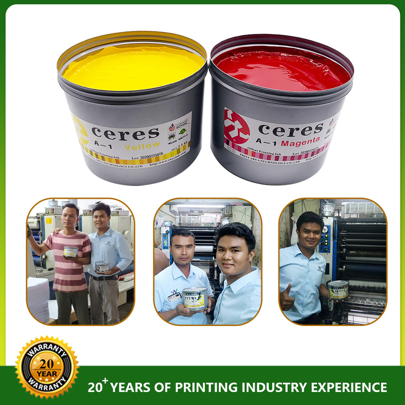 Mực in offset UV gốc nhựa đậu nành không gây hại cho môi trường dùng cho máy in offset tờ rời