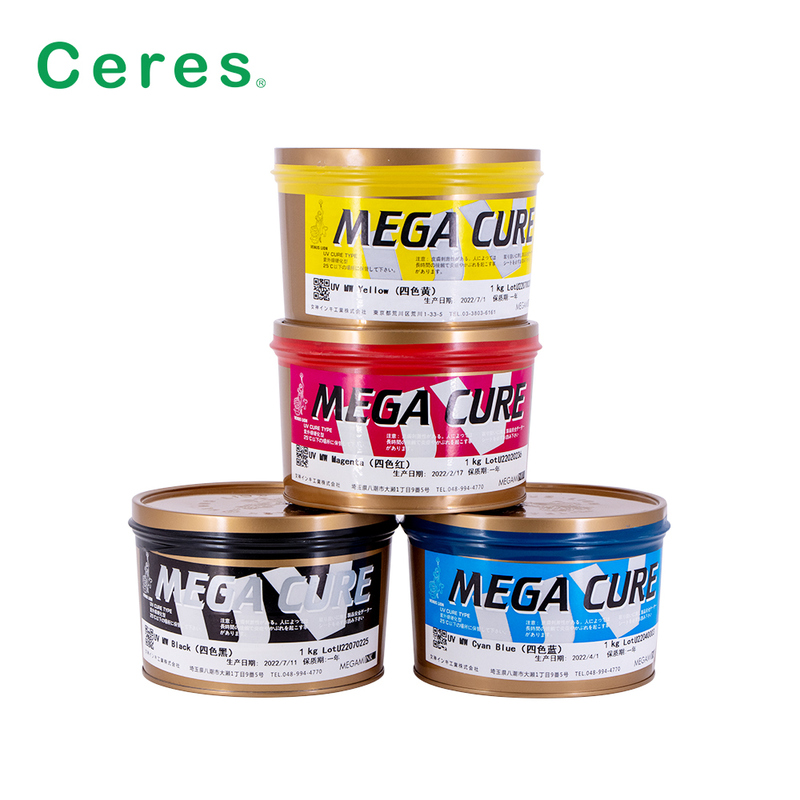 Mực in offset UV màu Vàng Đậm MW13 khô nhanh 1KG/CAN dùng cho giấy và nhựa