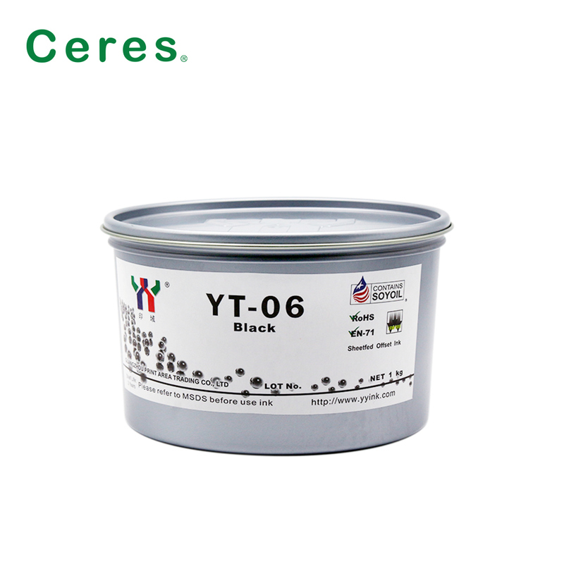 Ceres YT-06 Mực in Offset dựa trên dung môi cho melamine với gói 1KG / CAN và chất lượng A +