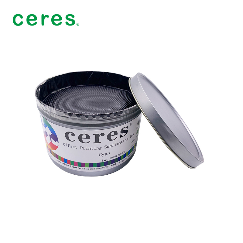 Mực in chuyển nhiệt màu Magenta cho in offset với nhiệt độ chuyển 180-220 độ C và định lượng giấy 70-110 gram, ít khác biệt màu sắc