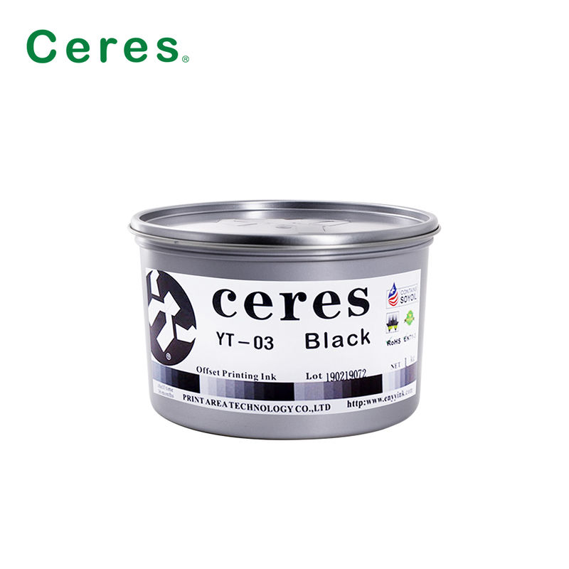 Hòa hợp với môi trường EN71-3 Mực in Offset dựa trên dung môi YT-03 CMYK Mực in chất lượng cao