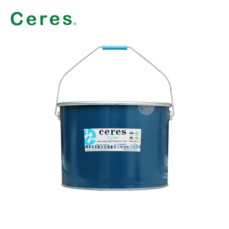 Web Coldset Offset Printing Ink cho in báo với chuyển tần mạnh trong đóng gói thùng sắt