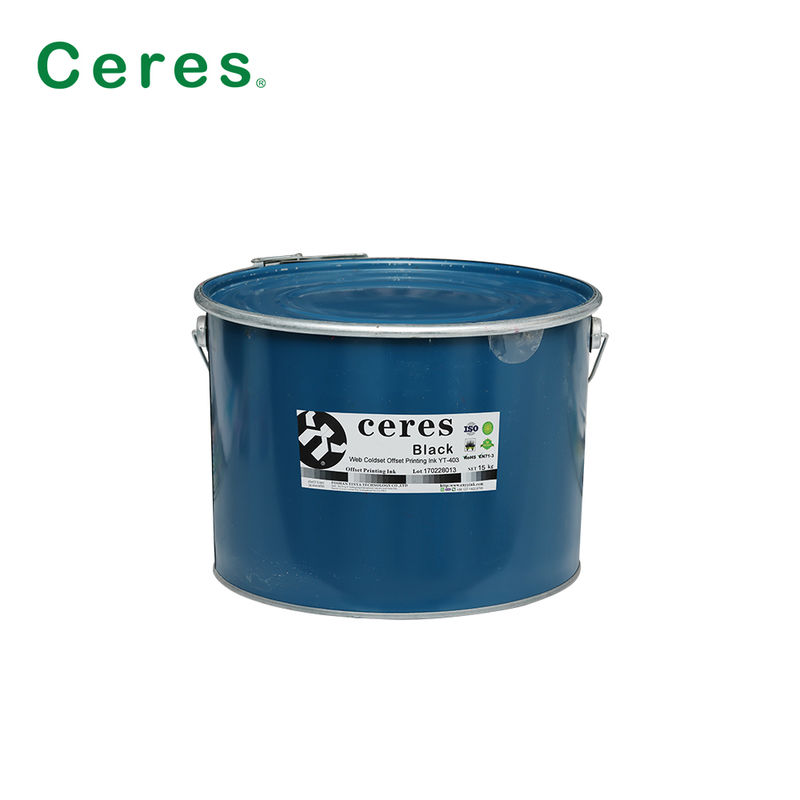 Web Coldset Offset Printing Ink cho in báo với chuyển tần mạnh trong đóng gói thùng sắt