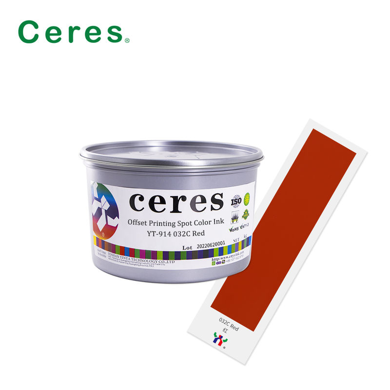 Mực in Offset dựa trên dung môi Pantone Spot Color với độ mờ cao cho in gói