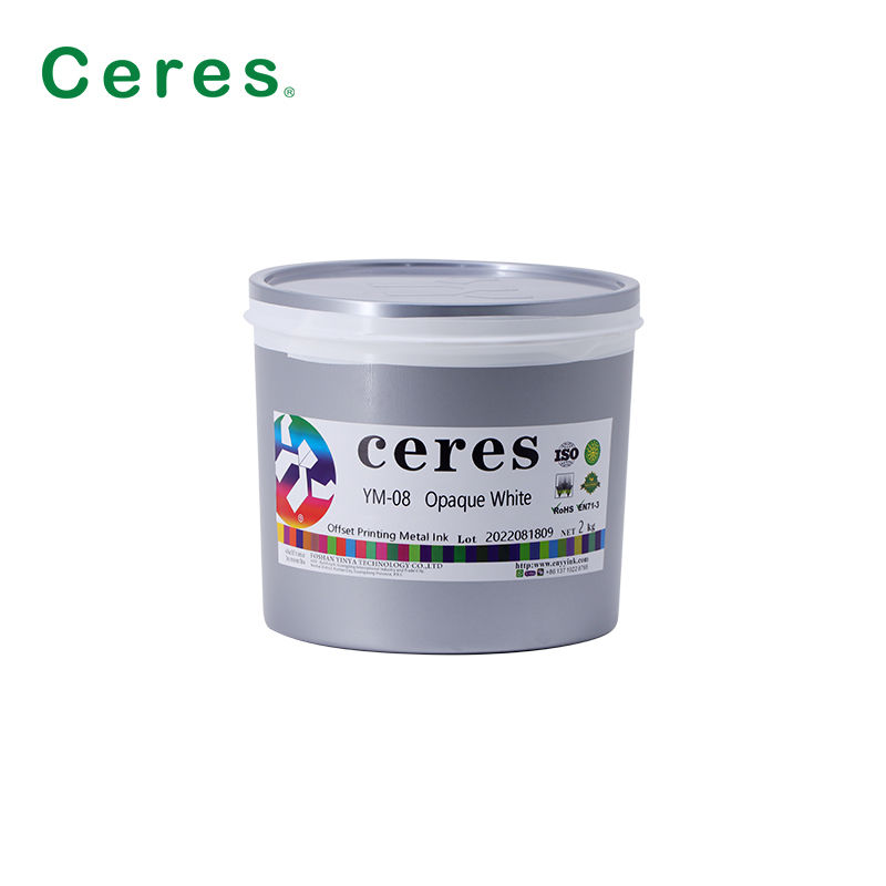 YM-08 Mực UV Trắng Đục In Offset cho Kim loại có Khả năng Chịu nhiệt khi Nấu