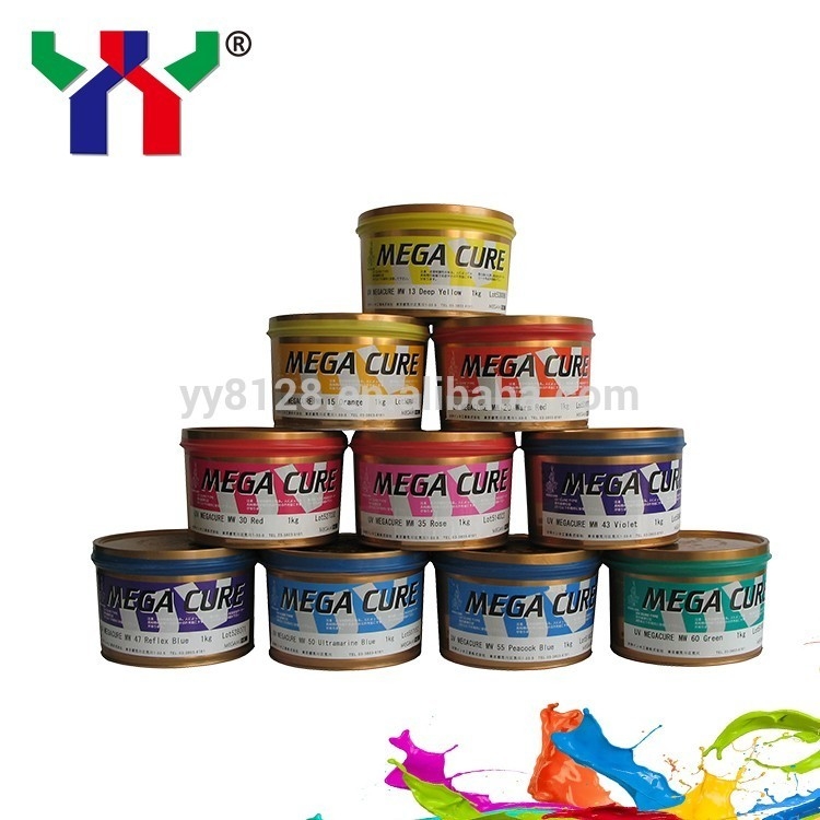 Mực nhạt mạnh PE PET UV Offset 1kg Tinh in Pvc Cmyk màu sắc