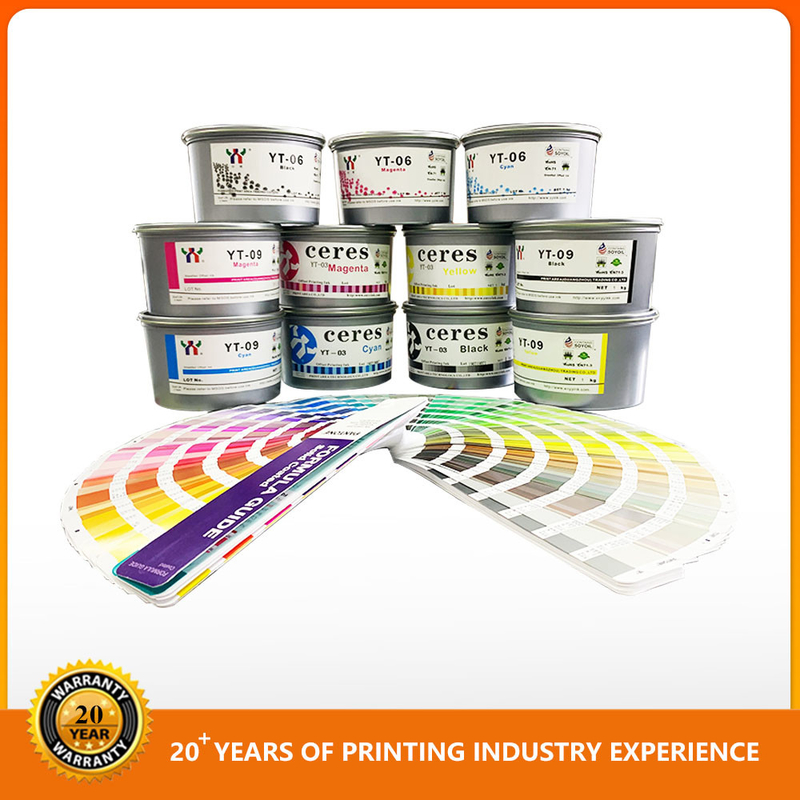 Màu sắc tươi sáng Offset in ấn mực giấy High Gloss Cmyk mực Magenta