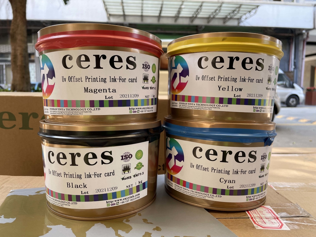 1kg Tinh làm khô nhanh cho nhựa CMYK Mực dựa trên dung môi thẻ ngân hàng
