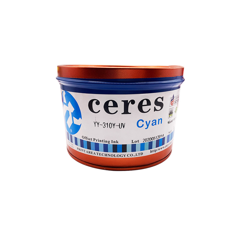 1 Kg Can UV Offset Printing Ink CMYK Reflex Blue Spot Color Ink Dựa trên dung môi