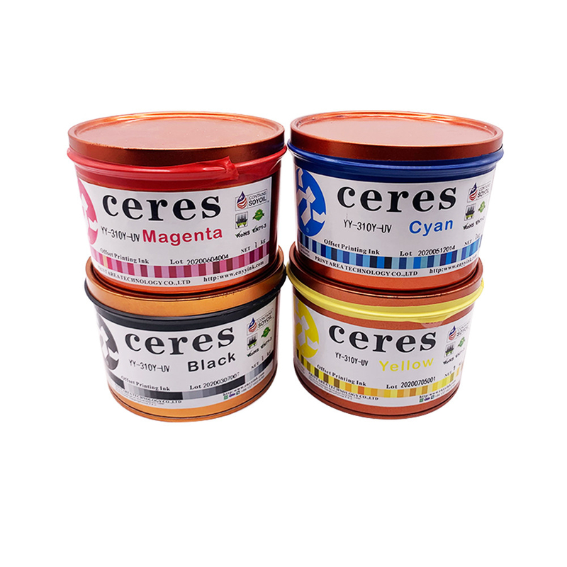 1 Kg Can UV Offset Printing Ink CMYK Reflex Blue Spot Color Ink Dựa trên dung môi