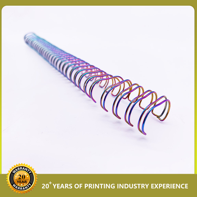 Lịch Double Spiral Coil Binding Pitch 3:1 1.4mm Nylon Steel Double Wire Book