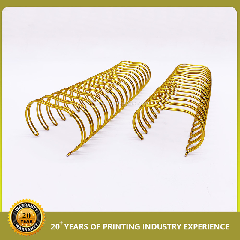 Lịch Double Spiral Coil Binding Pitch 3:1 1.4mm Nylon Steel Double Wire Book