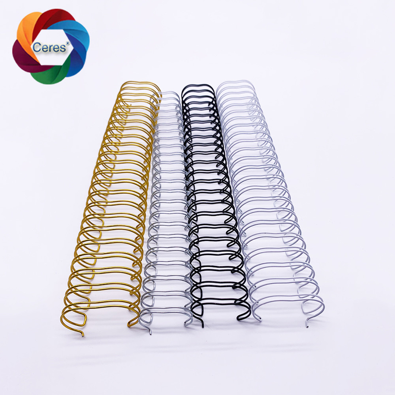 2 đến 1 dây buộc xoắn ốc 1.4mm Twin Ring Pantone Double Notebook Spring Binder