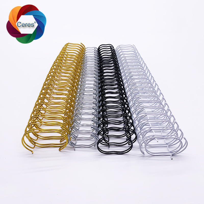 2 đến 1 dây buộc xoắn ốc 1.4mm Twin Ring Pantone Double Notebook Spring Binder