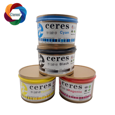 MSDS Ceres Pantone UV Offset Tinh CMYK Bảng giấy Cốc nhựa in